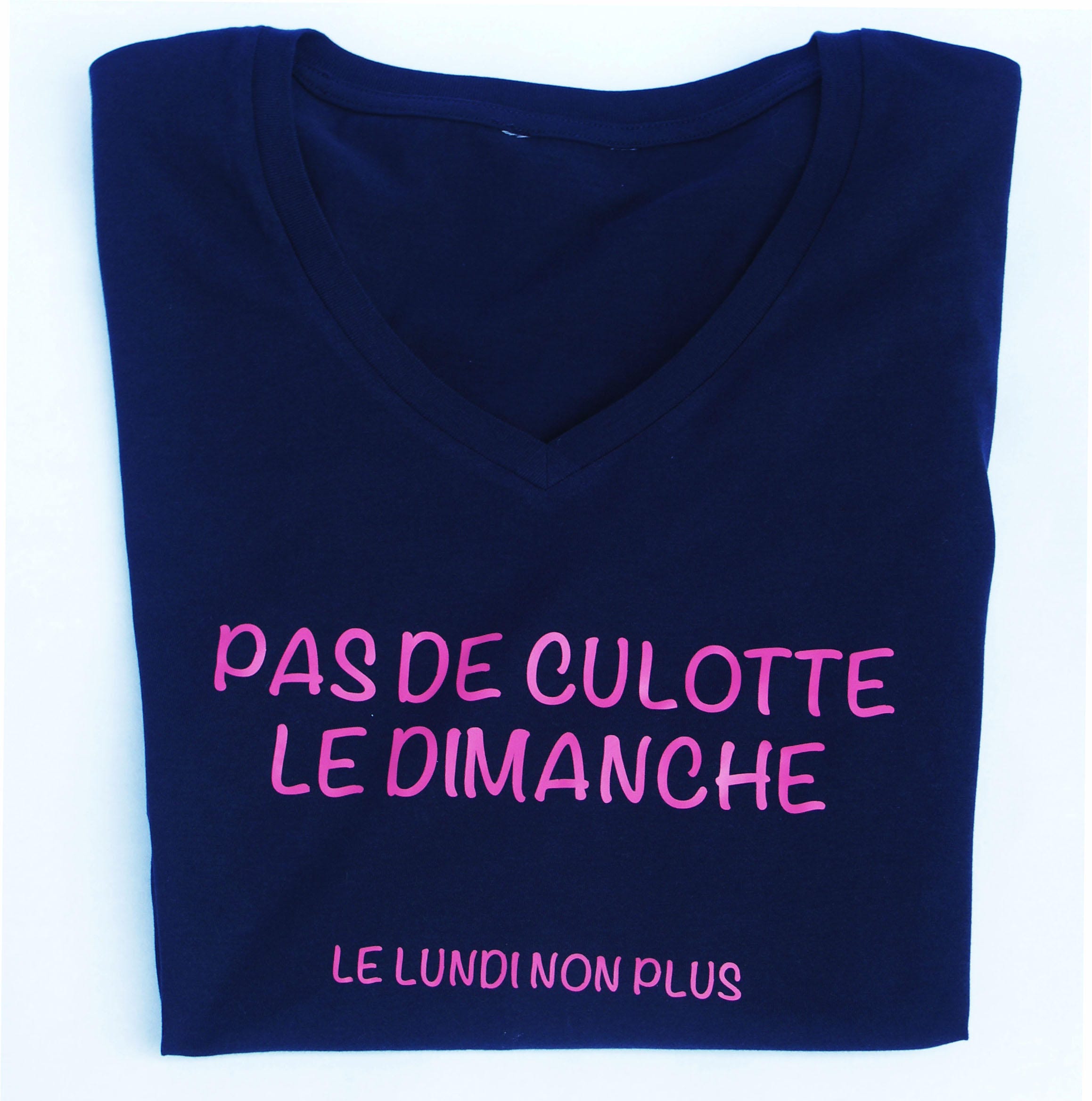 TEE SHIRT pas de culotte le dimanche Etsy France