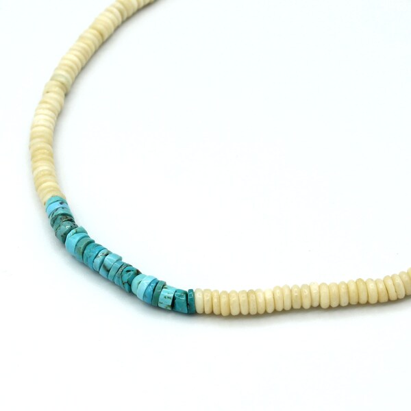 turquoise chocker and shells