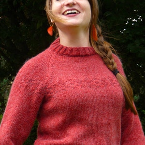 Sarah's red jumper a knitting pattern inspired by The Killing Forbrydelsen image 2