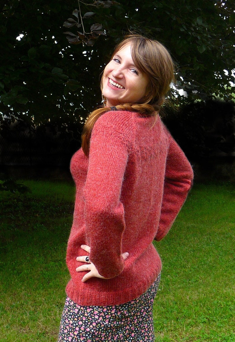 Sarah's red jumper a knitting pattern inspired by The Killing Forbrydelsen image 1