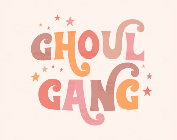 Ghoul Gang Halloween PNG File Digital Design Download Sublimation Fall Autumn Digital File png DTF Design