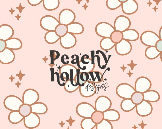 Easter Daisy Pattern Seamless Spring Repeat Pattern for Fabric Sublimation