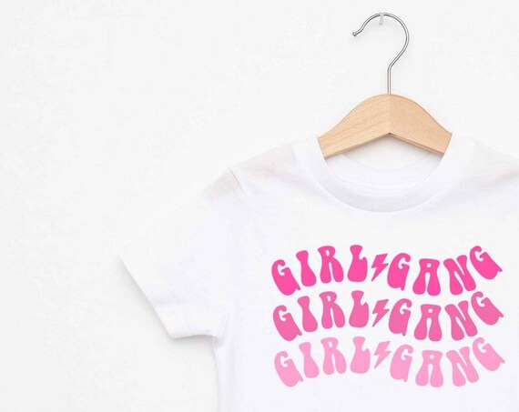 Girl Gang Stacked PNG Print File for Sublimation Or Print, Kids Sublimation, Girl mom, Mom of Girls, Retro Design, kids png, Valentine PNG