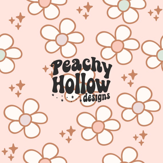 Easter Daisy Pattern Seamless Spring Repeat Pattern for Fabric Sublimation