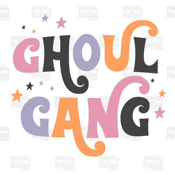 Ghoul Gang Halloween PNG File Digital Design Download Sublimation Fall Autumn Digital File png DTF Design