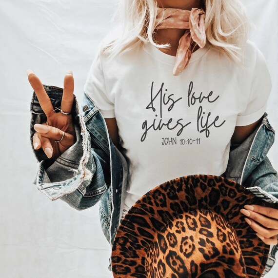 His Love Gives Life Christian PNG Sublimation Summer Designs Jesus Design Downloads DTG Prints - PNG Transparent