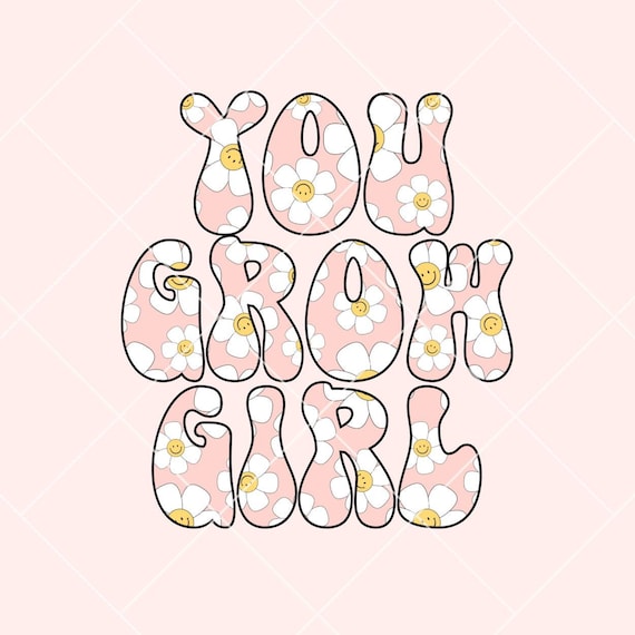 You Grow Girl Sublimation Designs Retro png Summer SVG Design Smiley png Designs For Sublimation