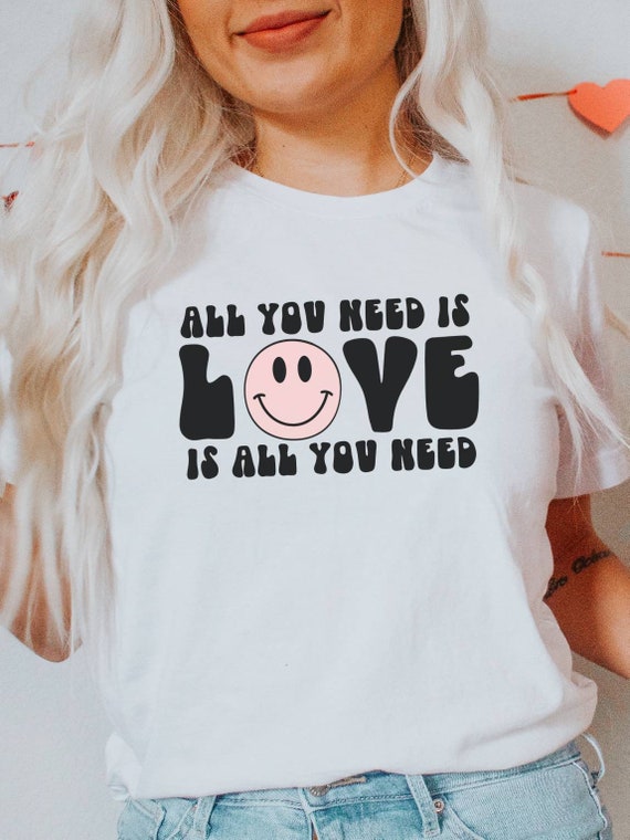 All You Need Is Love Is All You Need Valentine PNG File for Sublimation Designs