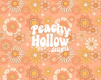 Retro Floral Seamless Pattern Boho Neutral for Commercial Use Retro Floral Seamless Pattern Floral Summer Seamless Repeat Surface Pattern