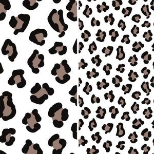 2 Leopard Pattern Background Paper, Scrapbook Paper, 12x12, Commercial Use, Sublimation, Cheetah Print, Digital Paper, 300 DPI