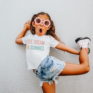 Ice Cream and Sunnies PNG Print File for Sublimation Or Print Kids Sublimation Summer png Beach png Summer SVG