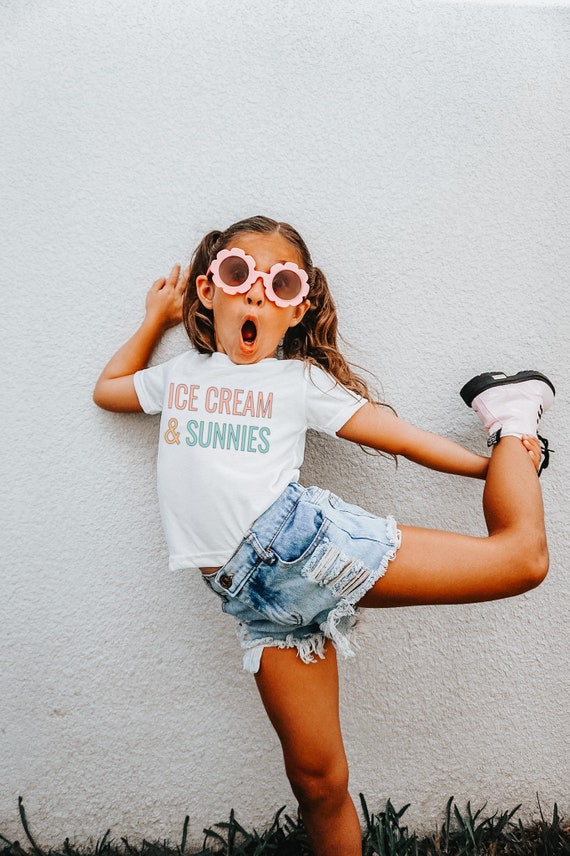 Ice Cream and Sunnies PNG Print File for Sublimation Or Print Kids Sublimation Summer png Beach png Summer SVG