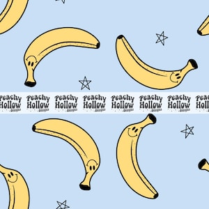 Retro Banane Nahtlose Muster Sublimation Digitales Design Download, Smiley Nahtlose Datei, Glücklich Nahtlos, Pilz Nahtlos, Oberflächenmuster