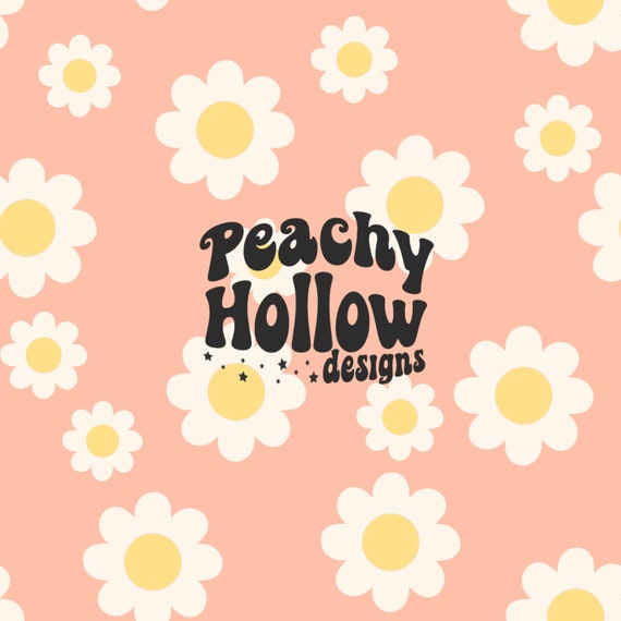 Seamless Smiley Daisy Pattern Background Paper Repeating Patterns Sublimation Seamless Retro Happy Face Patterns Commercial Use