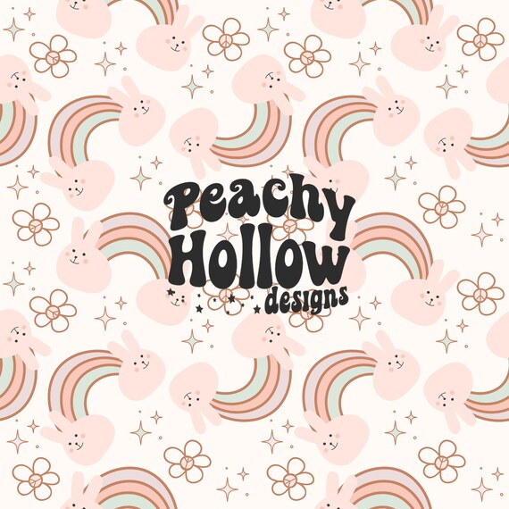 Easter Seamless Pattern Spring Bunny Repeat Patterns for Fabric and Sublimation