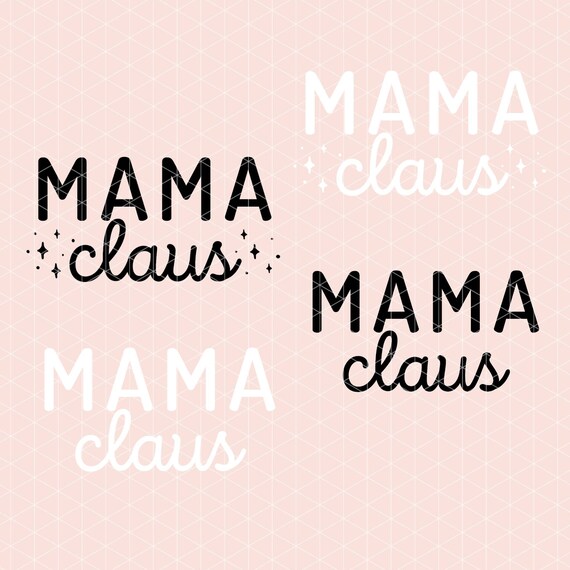 Mama Claus PNG for Sublimation Or Print, Christmas Sublimation, Simple Christmas Designs,  Shirt designs download, 300 dpi, Commercial Use