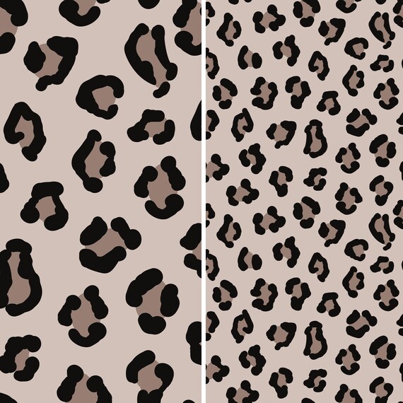 Leopard Pattern Background Paper, Scrapbook Paper, 12x12, Commercial Use, Sublimation, Cheetah Print, Digital Paper, 300 DPI, Bundle of 2