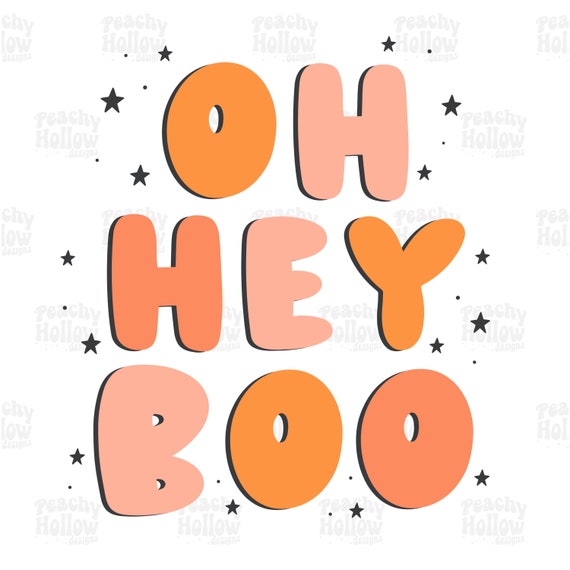 Oh Hey Boo Halloween PNG Digital Design Download Kids Sublimation Spooky png Digital File png
