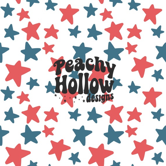 Seamless Fourth of July Stars Pattern Background Paper Repeating Summer Patterns Seamless Retro Fabric Surface Pattern Commercial Use
