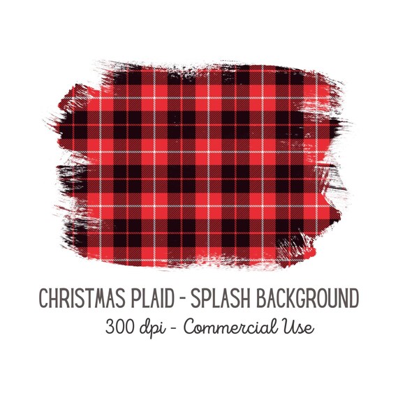 Christmas Buffalo Plaid Splash PNG Files for Sublimation Splash Background Christmas Splatter Background png Design Commercial Use 300 dpi