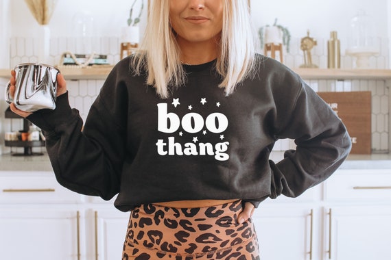 Boo Thang Halloween PNG Digital Design Download For Sublimation Fall Autumn Vintage Digital File png
