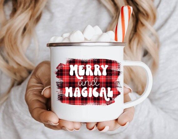 Merry and Magical Christmas for Sublimation Or Print, Christmas Sublimation, Retro Christmas png, Smiley png, 300 dpi, Commercial Use