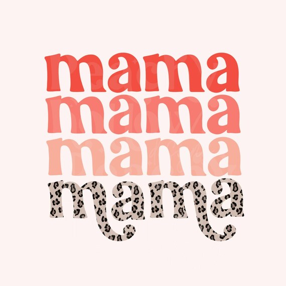 Thankful Mama Stacked PNG Print File for Sublimation or Print | Etsy