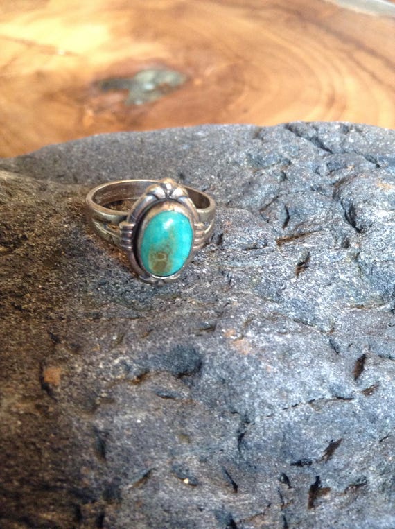 Turquoise Sterling Vintage Ring | Etsy