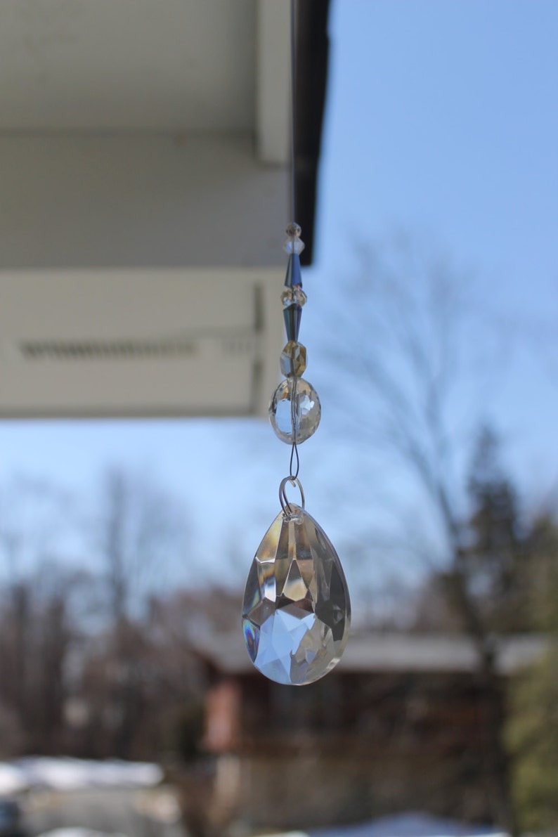 Upcycled Crystal Suncatcher Etsy