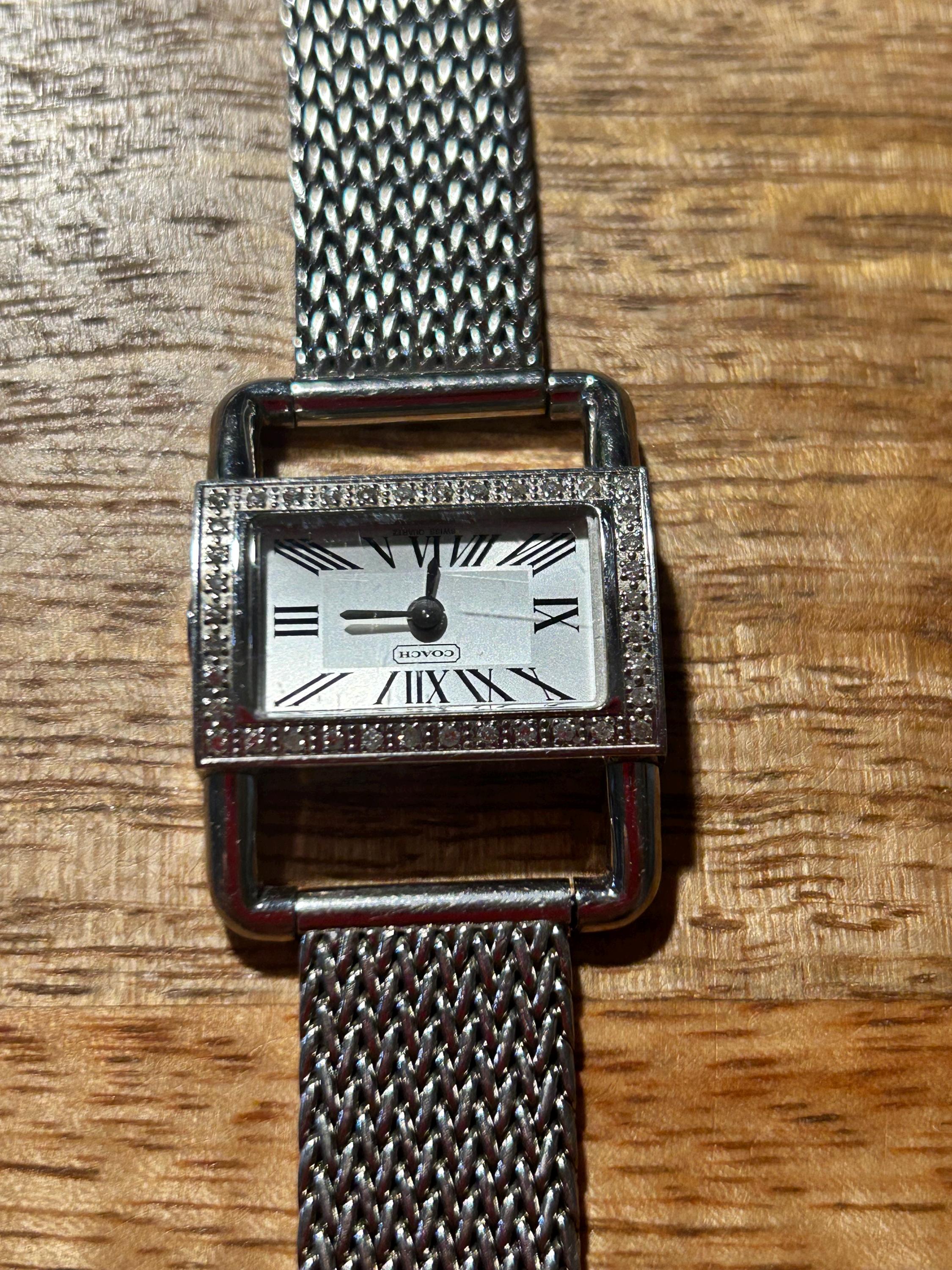 Coach (Imprinted) Black & White Watch. Used. great condition with original box Coach Black Wristwatches for sale | eBay main image 4