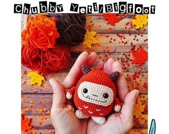Amigurumi Yeti - Bigfoot crochet pattern. Christmas PDF pattern.