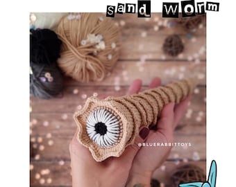 Amigurumi Sandworm crochet pattern. ENG.