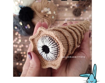 Amigurumi Sandworm crochet pattern. ENG.