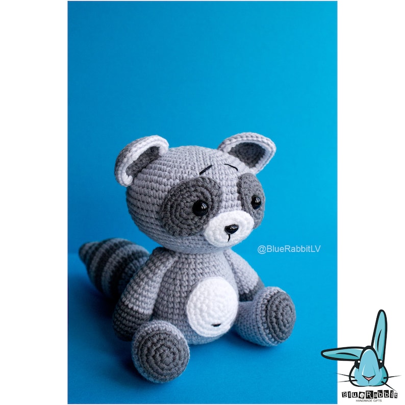Amigurumi Raccoon Crochet Pattern: DIY Forest Animal (PDF Pattern) image 4