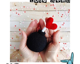 Amigurumi Love Bomb Crochet Pattern: Valentine's Day Toy (PDF Pattern)