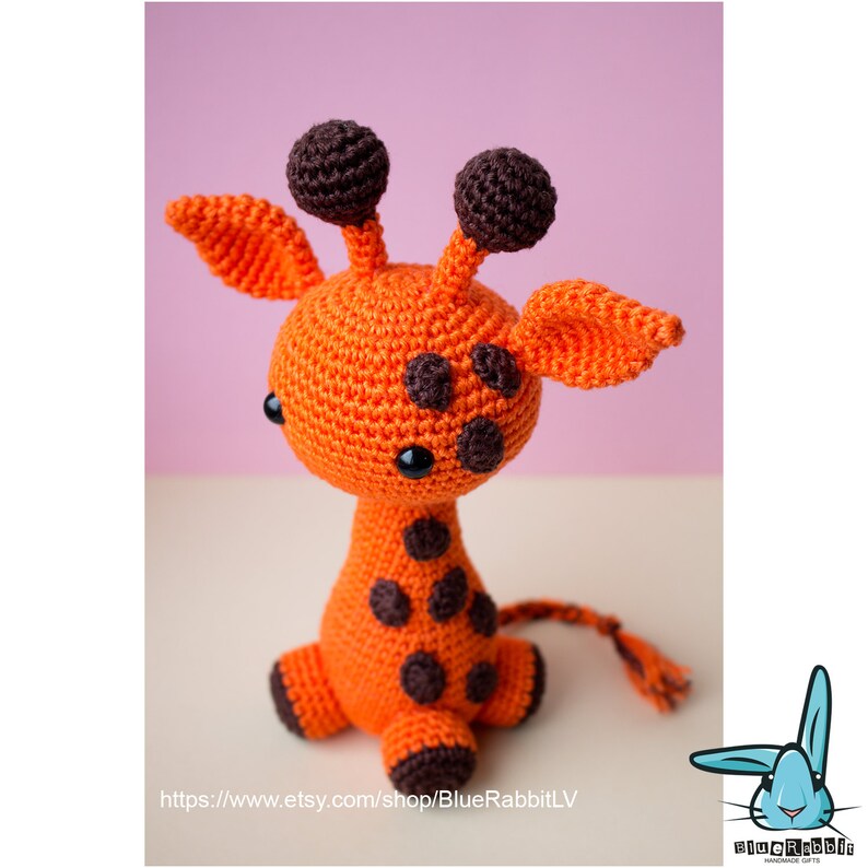 Amigurumi Giraffe pattern. Crochet pattern. Amigurumi safari animals pattern. Languages: English, Spanish image 3
