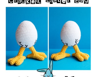 Amigurumi Cracked Easter Egg Crochet Pattern: Chicken Legs (PDF)
