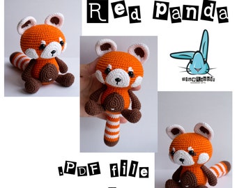 Amigurumi Red Panda Crochet Pattern: DIY Animal Toy (PDF)