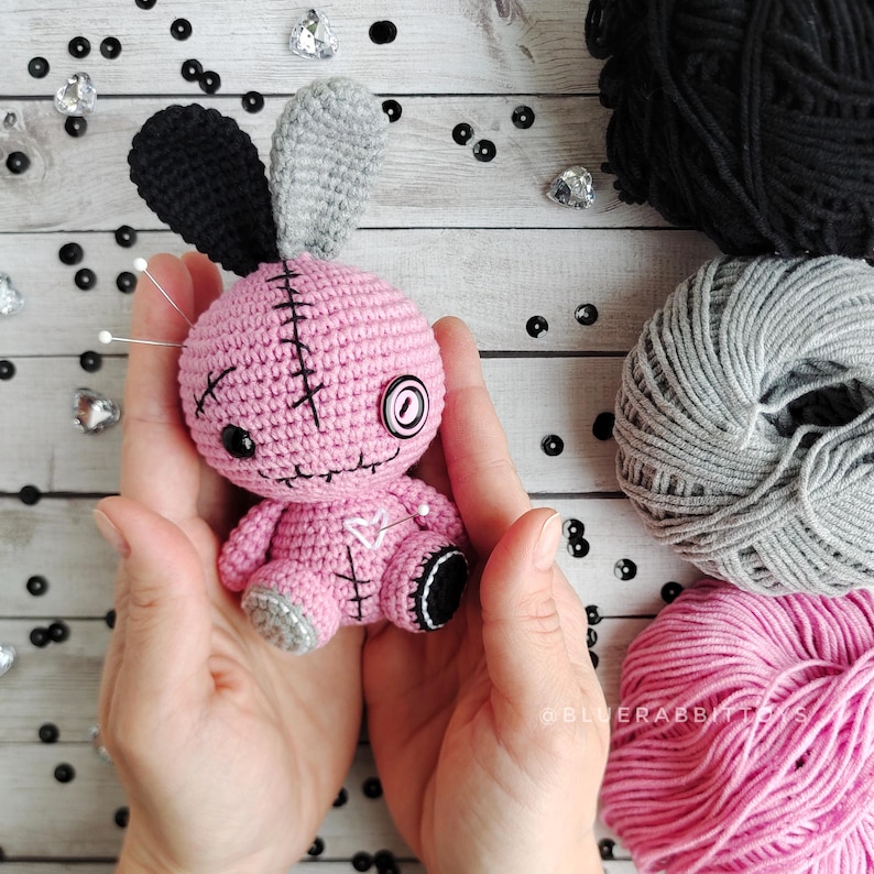 Amigurumi Voodoo Bunny Crochet Pattern , Voodoo doll .PDF Pattern image 11
