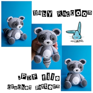 Amigurumi Raccoon Crochet Pattern: DIY Forest Animal (PDF Pattern) image 1