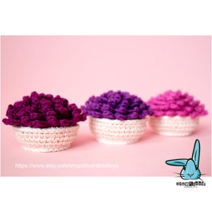 Amigurumi flowerpot crochet pattern. Crochet planter. Language English. image 3