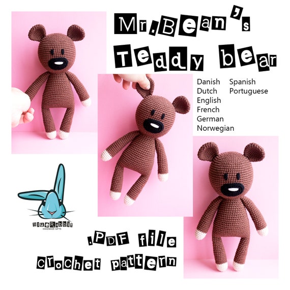 Amigurumi 's Teddy Bear. Crochet Pattern. - Etsy Ireland Amigurumi 's Teddy Bear. Crochet Pattern. - Etsy Ireland