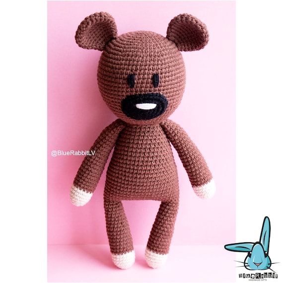 Amigurumi Mr.bean's Teddy Bear. Crochet Pattern. Catroon Bear