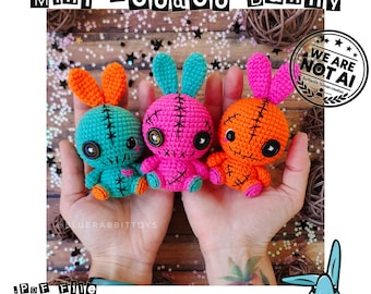 Amigurumi Mini Voodoo Bunny Crochet Pattern (PDF).