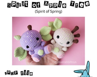Amigurumi Apple Tree Spirit Crochet Pattern (PDF Pattern)