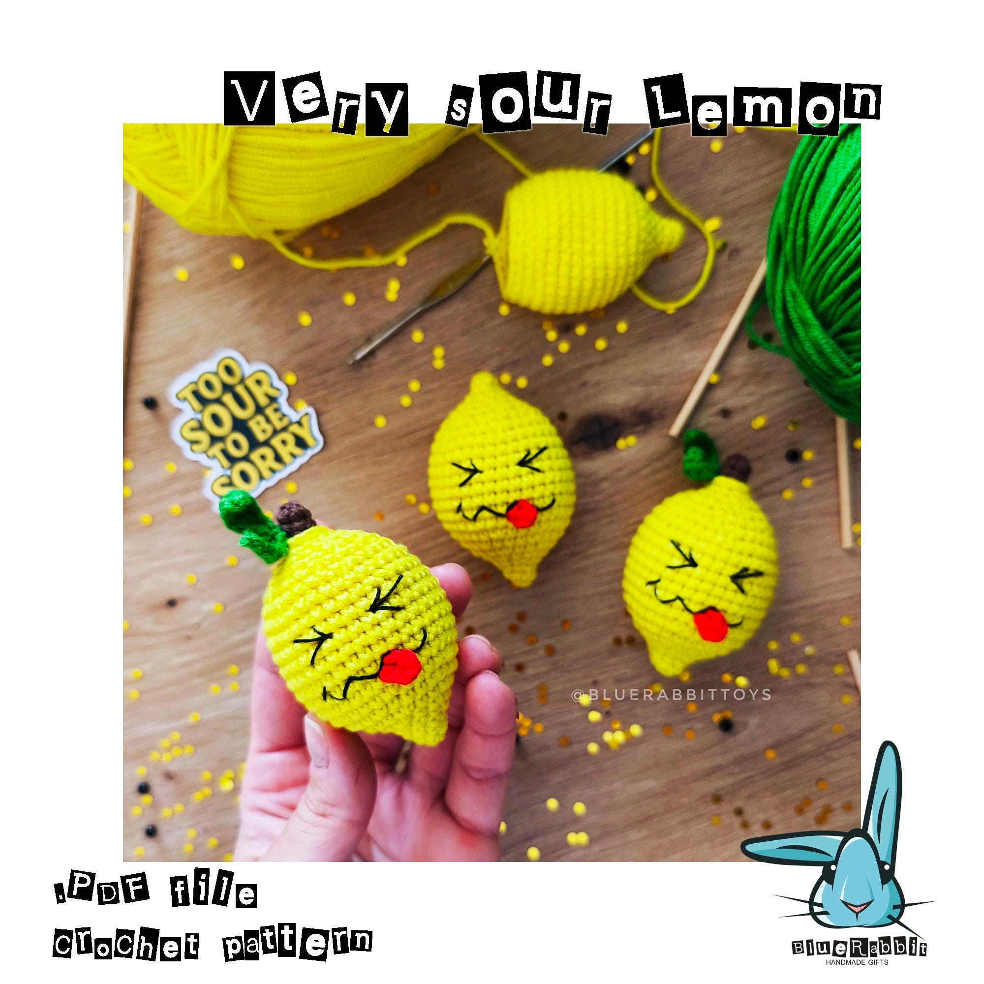 Amigurumi Lemon Crochet Pattern: Funny DIY Toy (english PDF) - Etsy