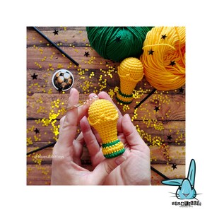 Amigurumi Soccer World Cup crochet pattern .PDF. Football Trophy image 2