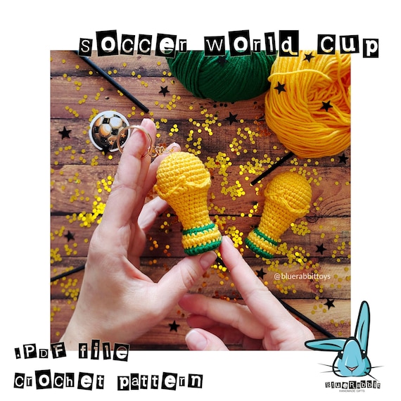 Amigurumi Soccer World Cup crochet pattern .PDF. Football Trophy