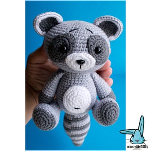 Amigurumi Raccoon Crochet Pattern: DIY Forest Animal (PDF Pattern) image 2