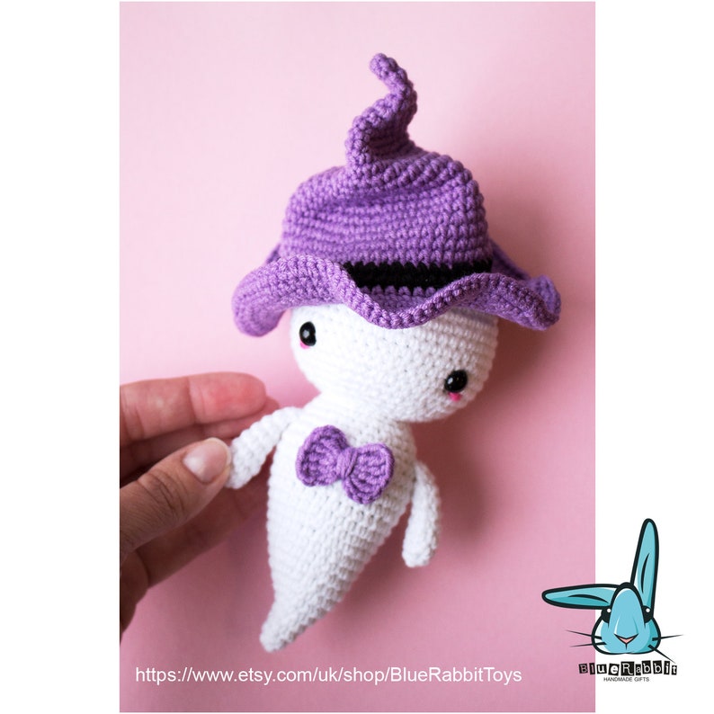 Witchy Ghost Amigurumi Crochet Pattern. Halloween Theme. Etsy